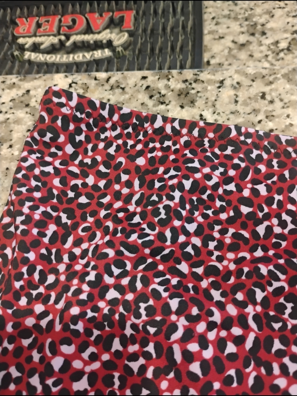 Amazon Essentials Red Patterned High-Waist Swim Bottom - Picture 4 of 11